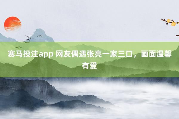 赛马投注app 网友偶遇张亮一家三口，画面温馨有爱